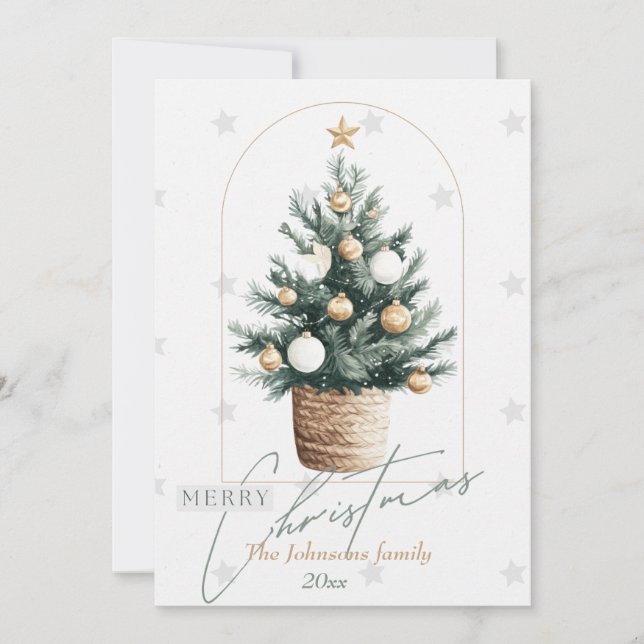 Elegant Christmas cards Non-photo holiday card (Front)