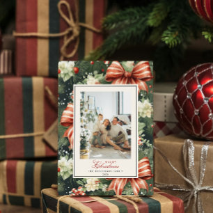 Elegant Christmas Cheer Personalised Holiday Card
