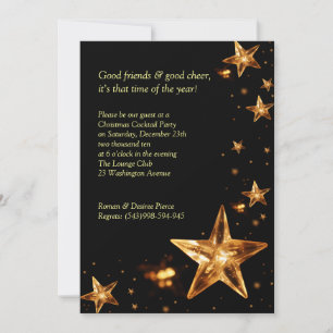 Elegant Christmas Cocktail Party Invitation