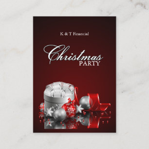Elegant Christmas Dinner Party Invitations