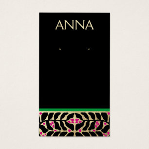 Elegant Christmas Earring Display Card