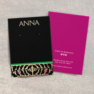 Elegant Christmas  Earring Display Card