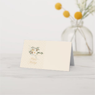 Elegant Christmas Entertaining serving tray Place Card