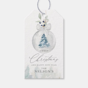 Elegant Christmas Favour Gift Tags