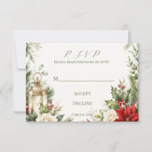 Elegant Christmas Floral Wedding