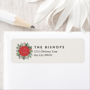 Elegant Christmas Foliage Berry Leaves