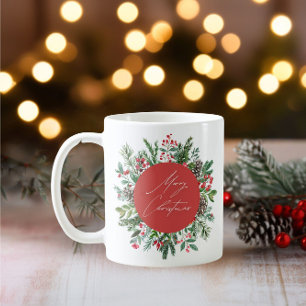 Elegant Christmas Foliage Coffee Mug