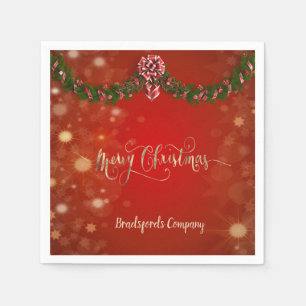 Elegant Christmas Holiday, Company Party Napkin