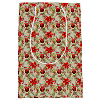 Elegant Christmas/Holiday Medium Gift Bag