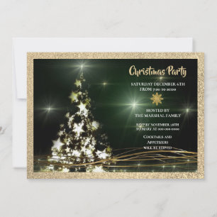 Elegant Christmas Holiday Party  Invitation