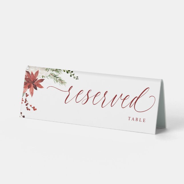 Elegant Christmas Holiday Reserved (Front)