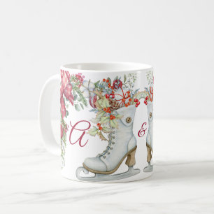 Elegant Christmas Ice Skating Holidays Coffee Mug