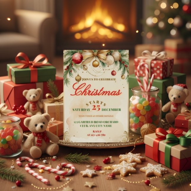 Elegant Christmas Invitation Card (Creator Uploaded)