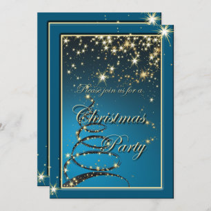 Elegant Christmas Magic Party Invite