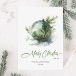 Elegant Christmas Ornament Corporate Greeting Holiday Card<br><div class="desc">Feel free to contact me if you need any help or new item. I respond soon.</div>