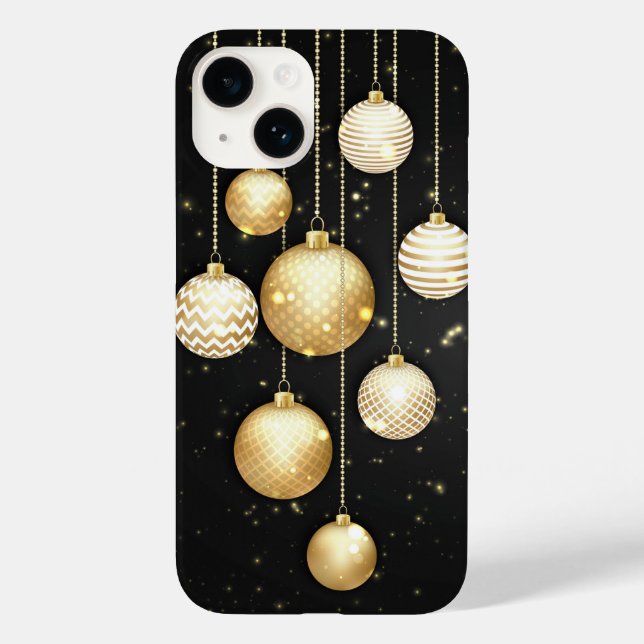 Elegant Christmas Ornaments Case-Mate iPhone Case (Back)
