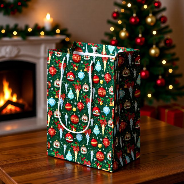 Elegant Christmas Ornaments Gift Bag (Creator Uploaded)