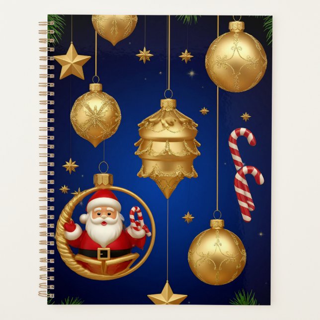 Elegant Christmas Ornaments Planner (Front)