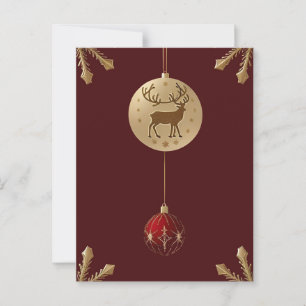 Elegant Christmas Ornaments Postcard