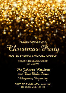 elegant christmas party invitations zazzle uk