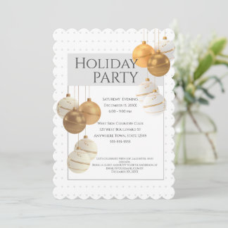 Elegant Christmas Party Invitation