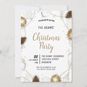 Elegant Christmas Party Invitation