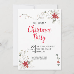Elegant Christmas Party Invitation