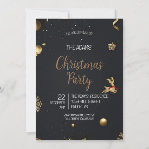 Elegant Christmas Party Invitation