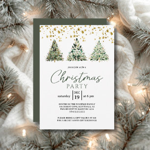 Elegant Christmas Party Invitation