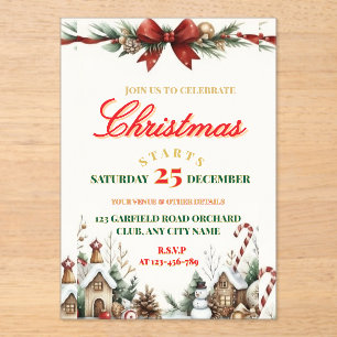 Elegant Christmas Party Invitation