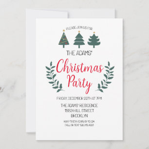 Elegant Christmas Party Invitation