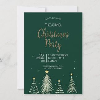 Elegant Christmas Party Invitation