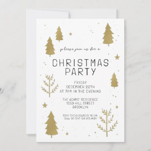 Elegant Christmas Party Invitation