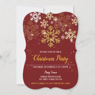 Elegant Christmas Party Invitations