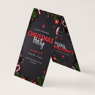 "Elegant Christmas Party Invitations & Holiday Dec