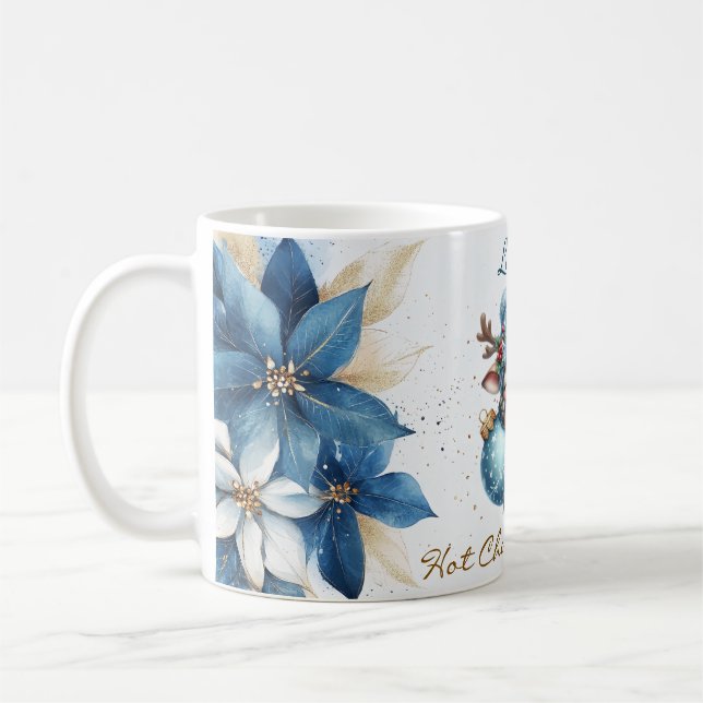 Elegant Christmas Party Modern Coffee Mug (Left)