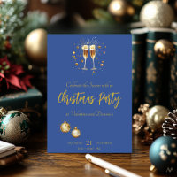 Elegant Christmas Party with Champagne Toast