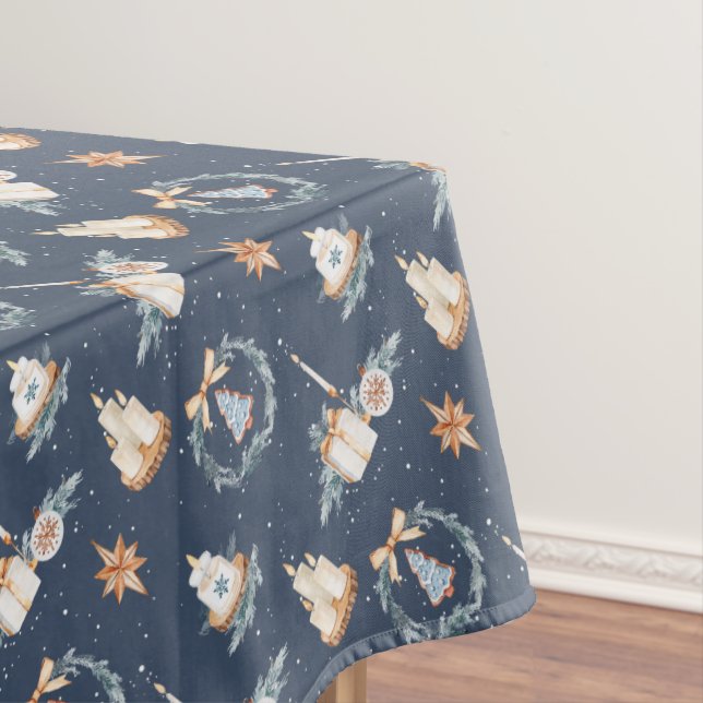 Elegant Christmas Pattern Tablecloth (In Situ)