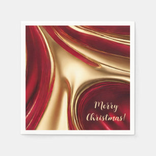 Elegant Christmas-Red and Gold- Napkin