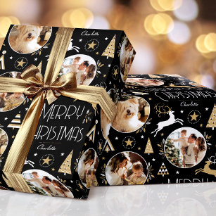 Gift Wrap  Retro Deer – Pigment