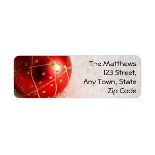 Elegant Christmas Return Address Labels