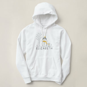 Elegant Christmas Snowman  Holiday Vibes Hoodie