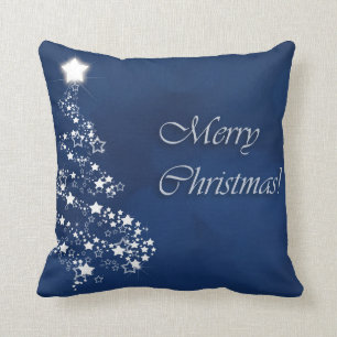 Elegant Christmas Sparkling Trees Cushion