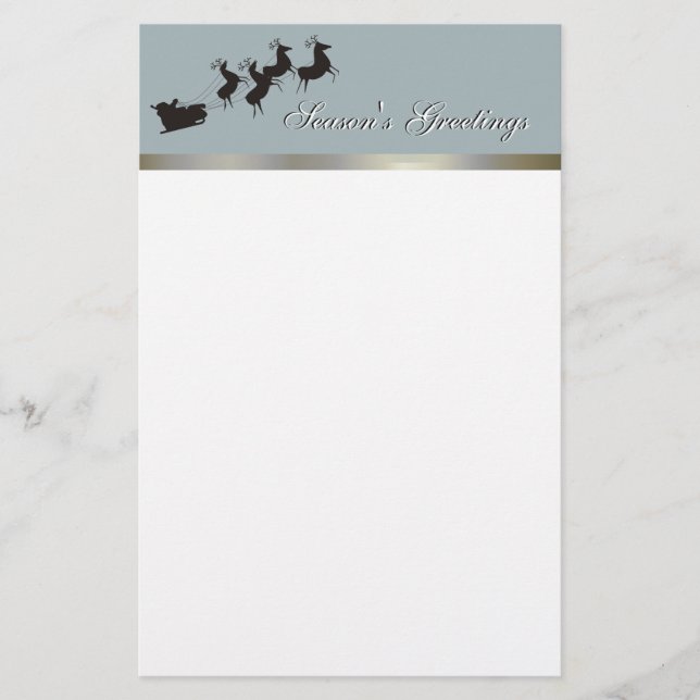 Elegant Christmas Stationery (Front)