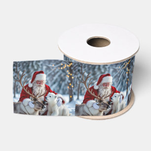 Elegant Christmas Surprise Ribbon Grosgrain Ribbon