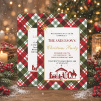 Elegant Christmas Tartan Plaid & Bible Verse Party