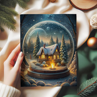 Elegant Christmas tissue paper scene wreath