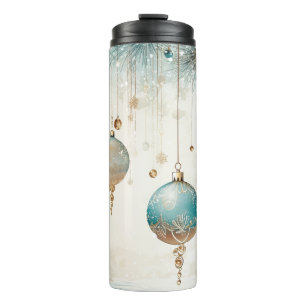 Elegant Christmas Travel Mug – Holiday Thermal Cup