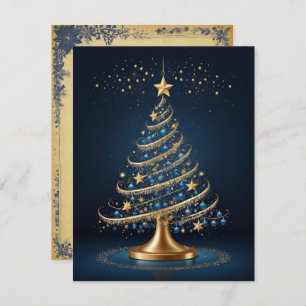 Elegant Christmas Tree Candle and Gift Card