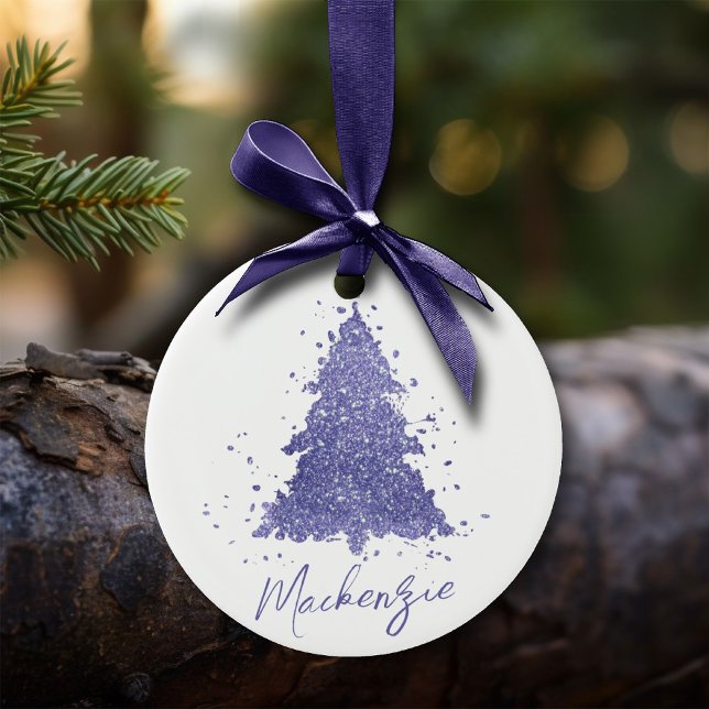 Elegant Christmas Tree | Charming Purple Custom Ceramic Tree Decoration (Creator Uploaded)